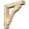 Ekena Millwork Olympic Block Rough Sawn Bracket w/ Offset Brace, Douglas Fir, 8"W x 42"D x 42"H BKT0806X42X42OLY05RDF - alternate 1